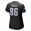 Image of Zach Ertz Philadelphia Eagles Women's Game Jersey - Black 2019