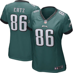 Zach Ertz Philadelphia Eagles Women's Game Jersey - Midnight Green 2019