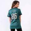 Image of Zach Ertz Philadelphia Eagles Women's Game Jersey - Midnight Green 2019