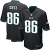 Image of Zach Ertz Philadelphia Eagles Youth Alternate Game Jersey - Black 2019