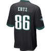 Image of Zach Ertz Philadelphia Eagles Youth Alternate Game Jersey - Black 2019