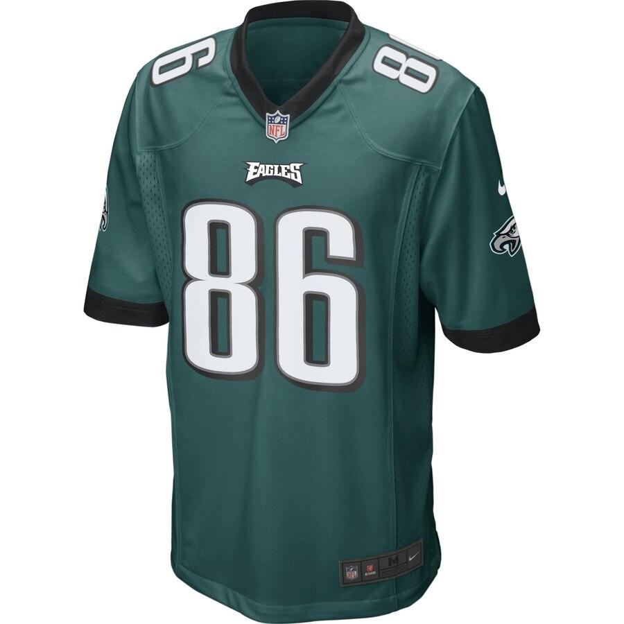 Zach Ertz Philadelphia Eagles Youth Team Color Game Jersey - Midnight Green 2019