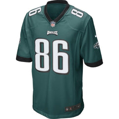 Zach Ertz Philadelphia Eagles Youth Team Color Game Jersey - Midnight Green 2019