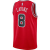 Image of Zach LaVine Chicago Bulls Replica Swingman Jersey - Icon Edition – Red 2019