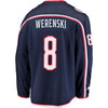 Image of Zach Werenski Columbus Blue Jackets Breakaway Jersey – Navy 2019