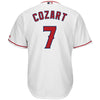 Image of Zack Cozart Los Angeles Angels Majestic Home Cool Base Player Jersey – White 2019