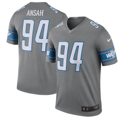 Ziggy Ansah Detroit Lions Color Rush Legend Jersey - Steel 2019