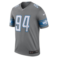 Ziggy Ansah Detroit Lions Color Rush Legend Jersey - Steel 2019