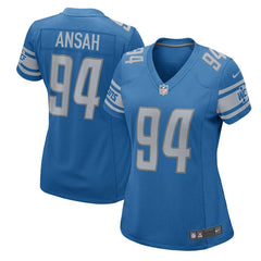 Ziggy Ansah Detroit Lions Women's Game Jersey - Blue 2019